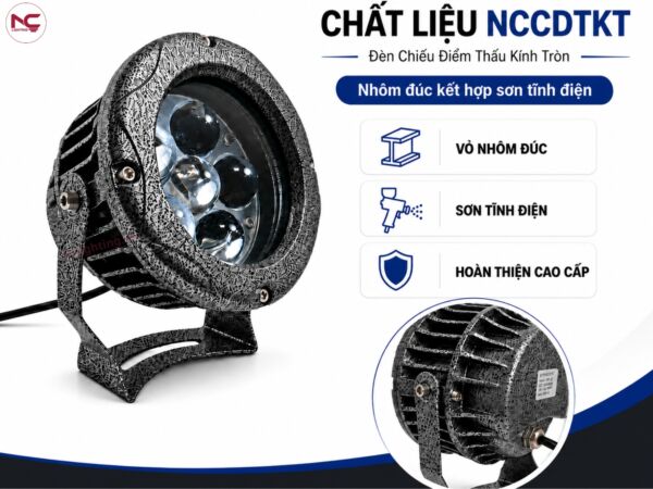 NCCDTKT có vỏ nhôm đúc, sơn tĩnh điện