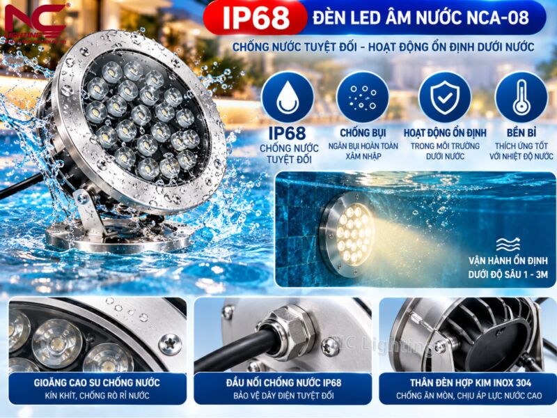 NCA-08 theo tiêu chuẩn IP68