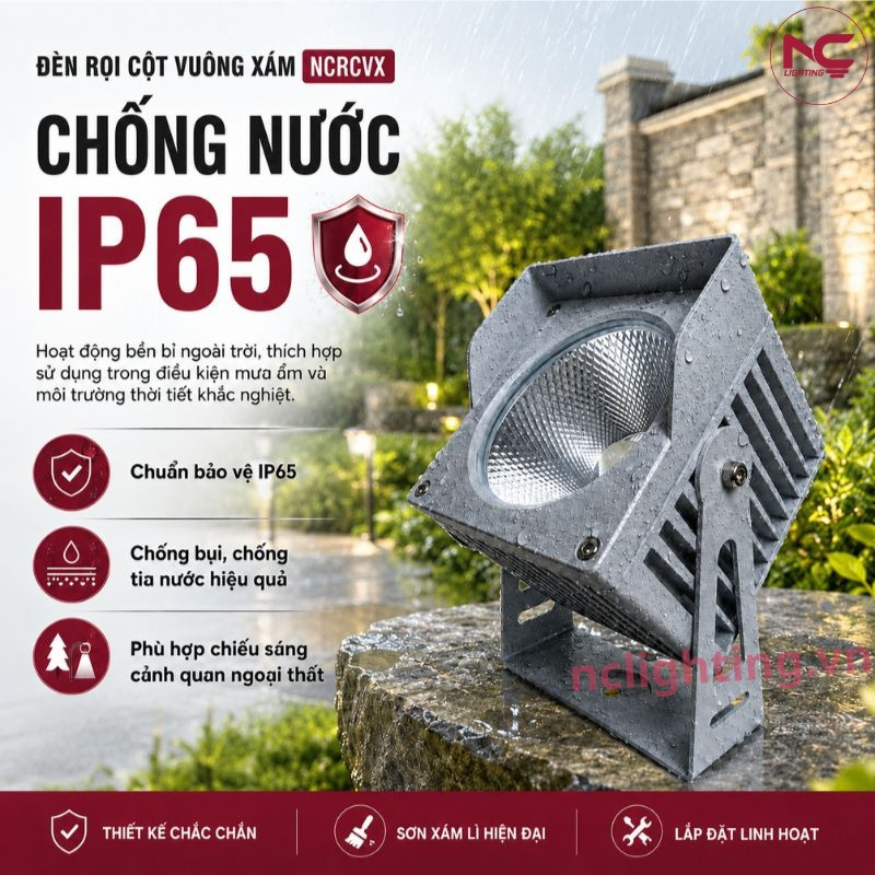 NCRCVX chuẩn chống nước IP65