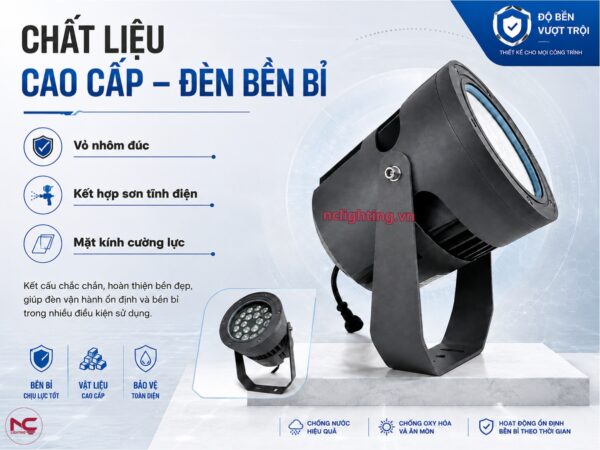 NCCDCC được làm từ chất liệu cao cấp, bền bỉ
