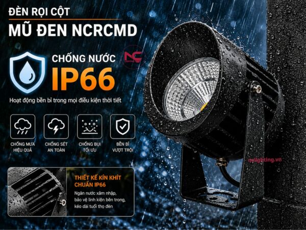 NCRCMD đạt tiêu chuẩn chống nước IP66