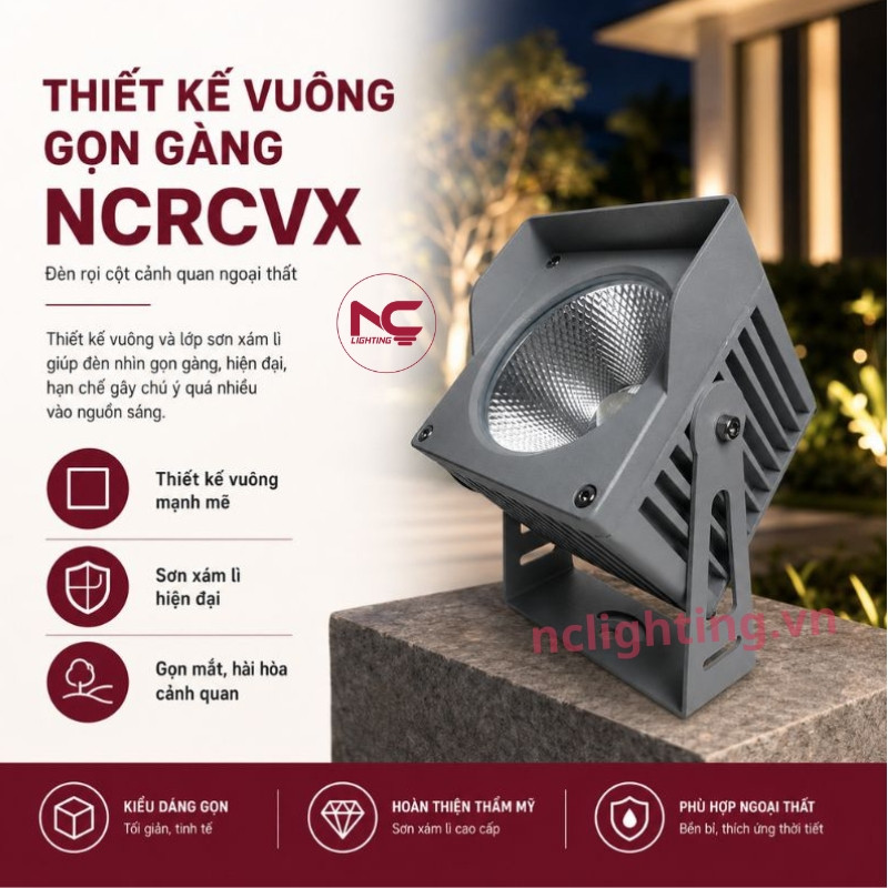 NCRCVX thiết kế vuông gọn gàng