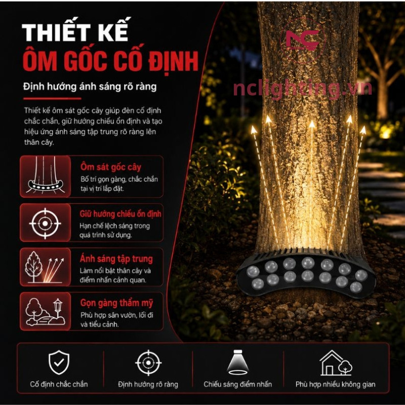 NOGC thiết kế ôm gốc cây cố định