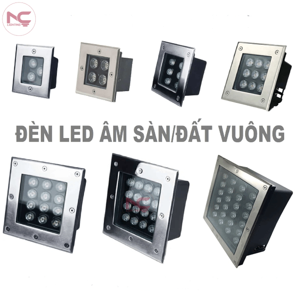 đèn led âm đất vuông ADV