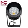 Đèn hắt cột mũ đen NCRCMD
