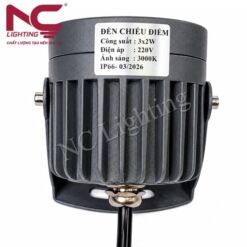 Đèn rọi cột tròn xám NCRCTX