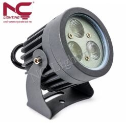 Đèn rọi cột tròn xám NCRCTX