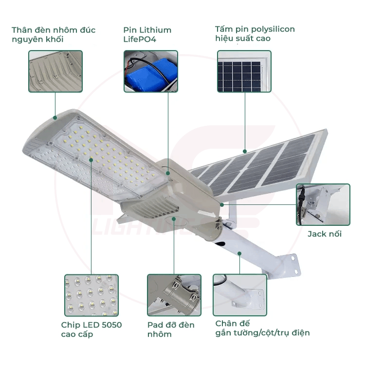 đèn đường năng lượng mặt trời LNC-36