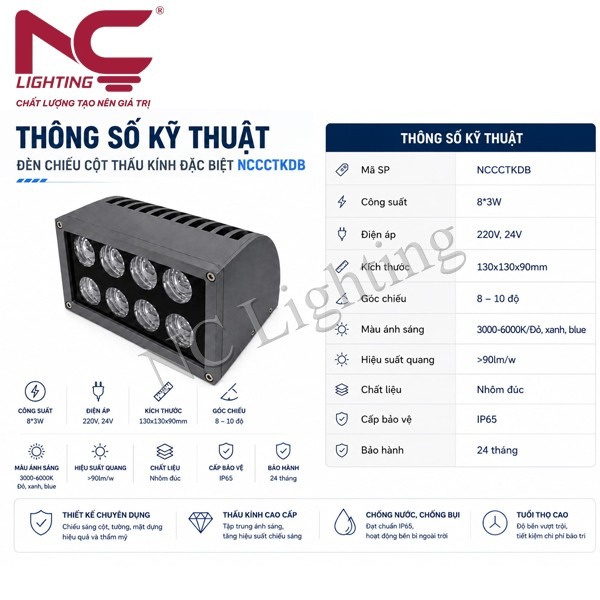 thong-so-ky-thuat-den-chieu-cot-thau-kinh-dac-biet-nccctkdb Thông số kỹ thuật đèn chiếu cột thấu kính đặc biệt NCCCTKDB