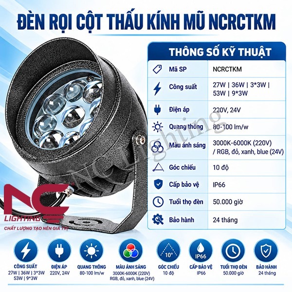 thong-so-ky-thuat-den-roi-cot-thau-kinh-mu-ncrctkm Thông số kỹ thuật đèn rọi cột thấu kính mũ NCRCTKM
