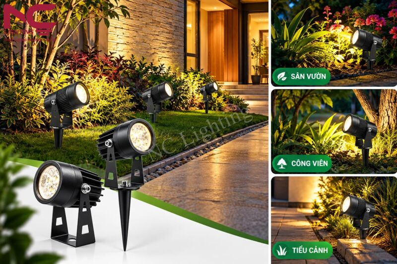 Ứng dụng của đèn cắm cỏ NCCD