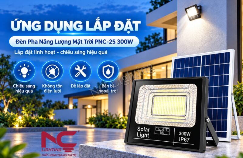 Ứng dụng đèn năng lượng mặt trời PNC-25