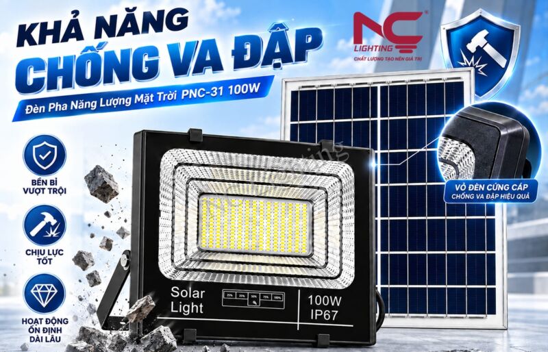 Ưu điểm đèn pha năng lượng mặt trời PNC-31