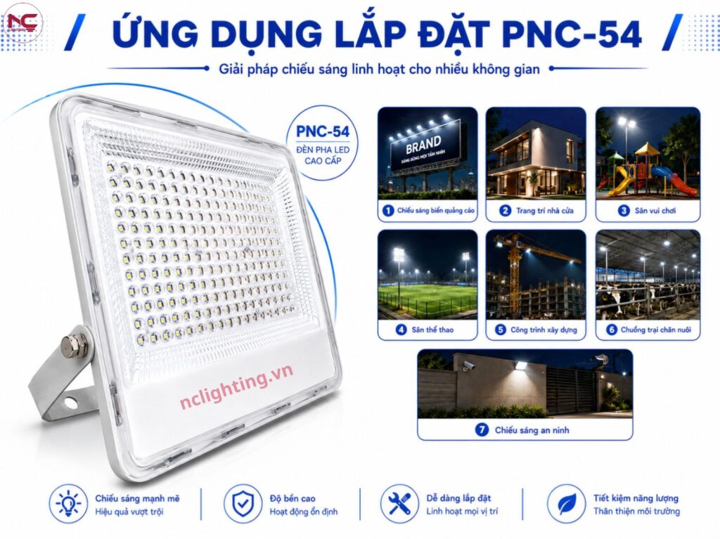 PNC-54 sử dụng ở môi trường ngoài trời với điều kiện thời tiết khác nghiệt
