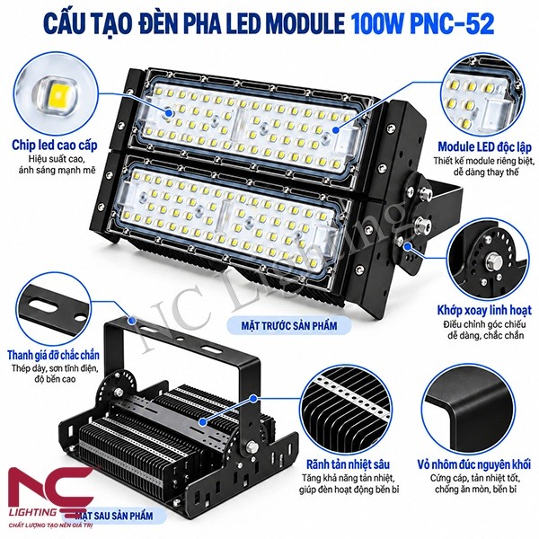 cau-tao-den-pha-led-pnc-52 Cấu tạo đèn pha LED PNC-52
