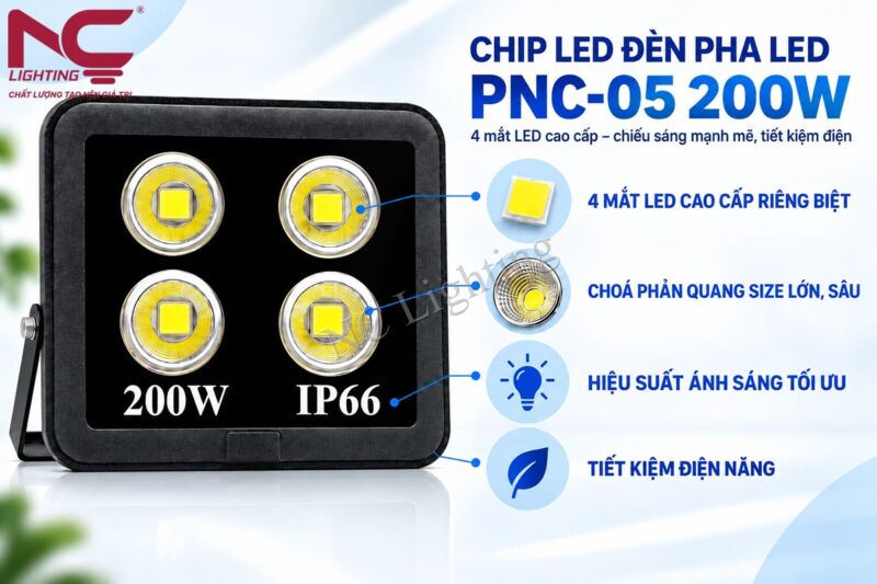 Đặc điểm nổi bật của đèn pha PNC-05