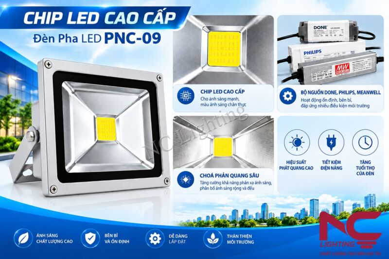 Đèn pha PNC-09 có một số ưu điểm nổi bật