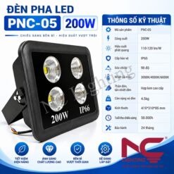 Thông số kỹ thuật đèn pha Led PNC-05