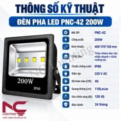 Thông số kỹ thuật đèn pha LED PNC-42