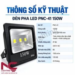 Thông số kỹ thuật của đèn pha LED PNC-41