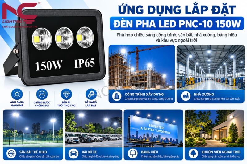 Ứng dụng của đèn pha LED PNC-10