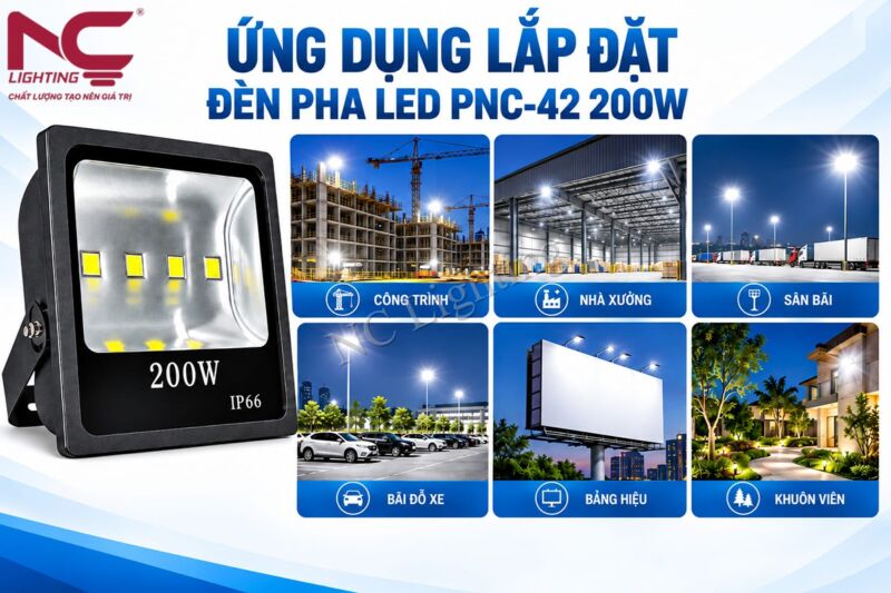 Ứng dụng của đèn pha LED PNC-42 200W