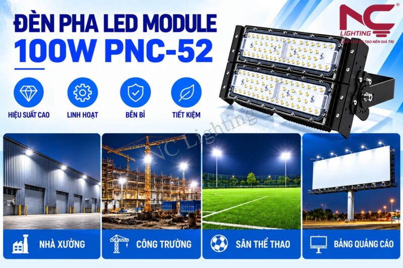 Ứng dụng của đèn pha PNC-52 công suất 100W