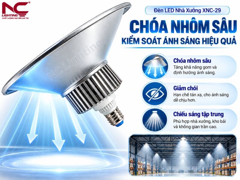 Chóa của XNC-29 có tác dụng kiểm soát ánh sáng