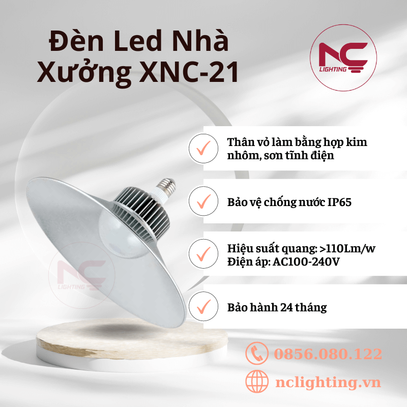 ảnh minh hoạ đèn nhà xưởng XNC-21