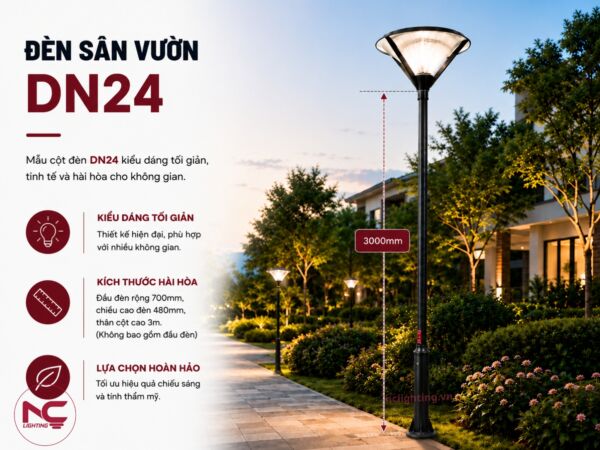 dn24 thiết kế tán nón