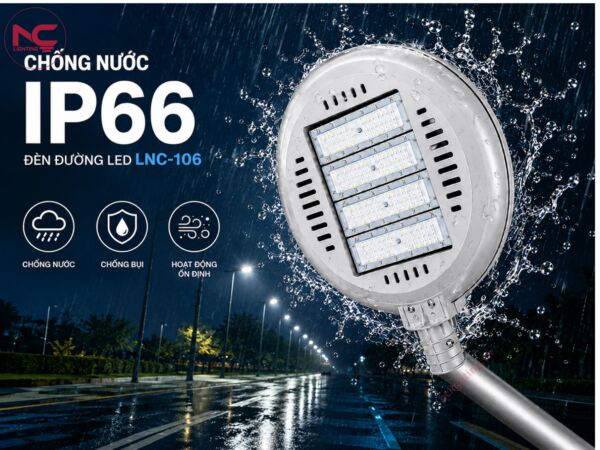 lnc-106 đạt cấp độ bảo vệ chống nước ip66
