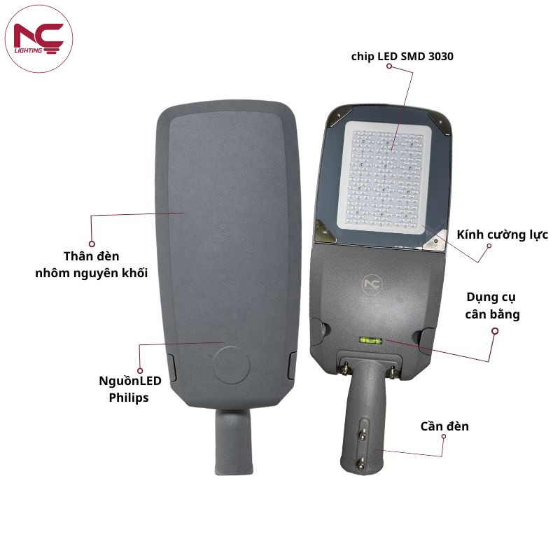 Cấu tạo chi tiết mẫu đèn đường led LNC-110
