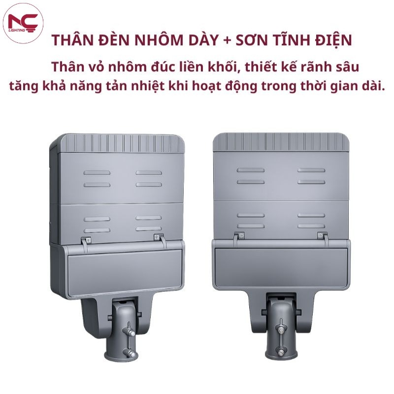 LNC-119 có phần thân đèn nhôm dày