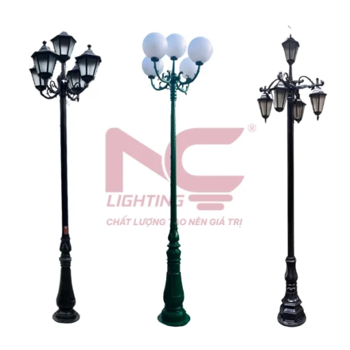 Cột đèn sân vườn 5 bóng