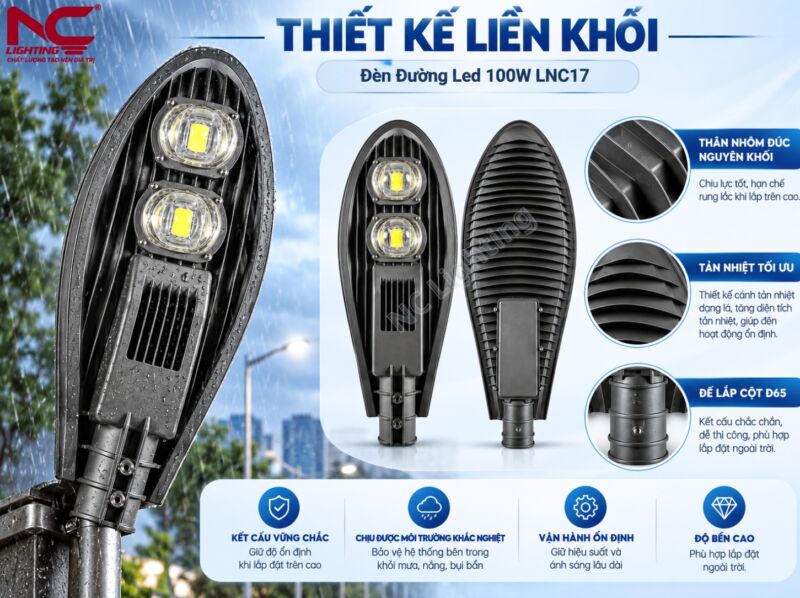 LNC-17 có thiết kế liền khối