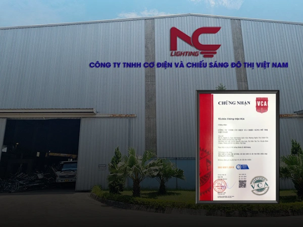 NC Lighting đạt chứng nhận tiêu chuẩn ISO 9001:2015 của VCA