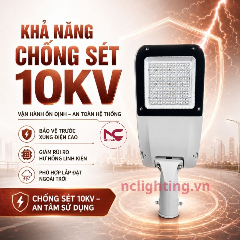 LNC-135 có thể chống sét 10KV nên an toàn