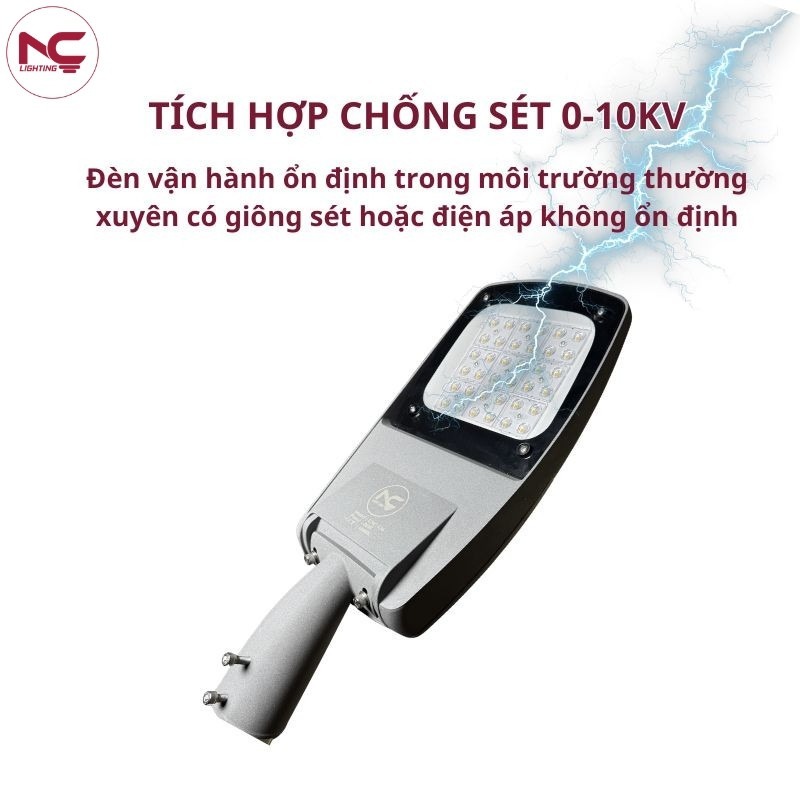 LNC-136 tích hợp chống sét nên an toàn khi sử dụng