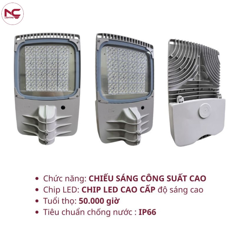 Đèn đường led _LNC-140 có chức năng chiếu sáng công suất cao, chip led cao cấp và tuổi thọ đến 50.000 giờ