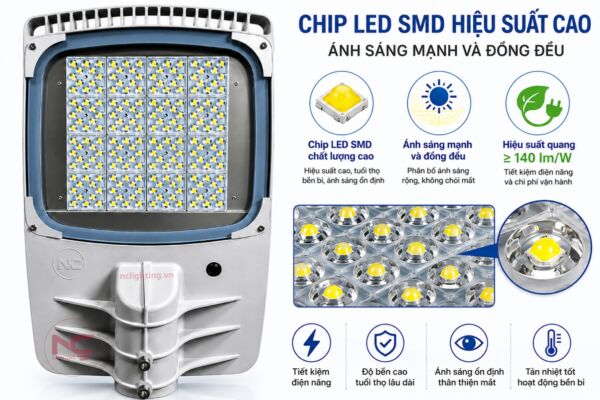 lnc-140 sử dụng chip led cao cấp