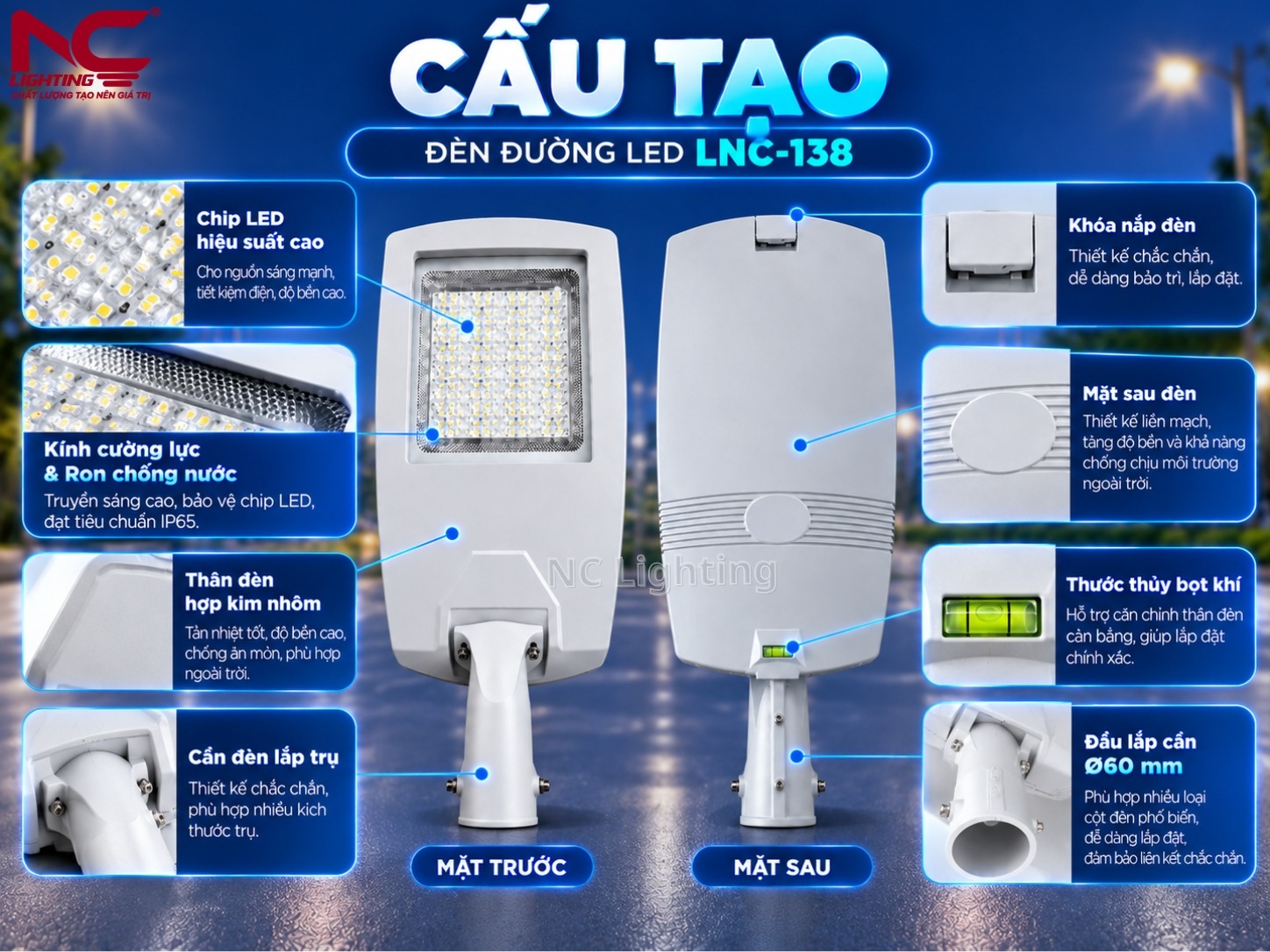 Cấu tạo chi tiết của LNC-138