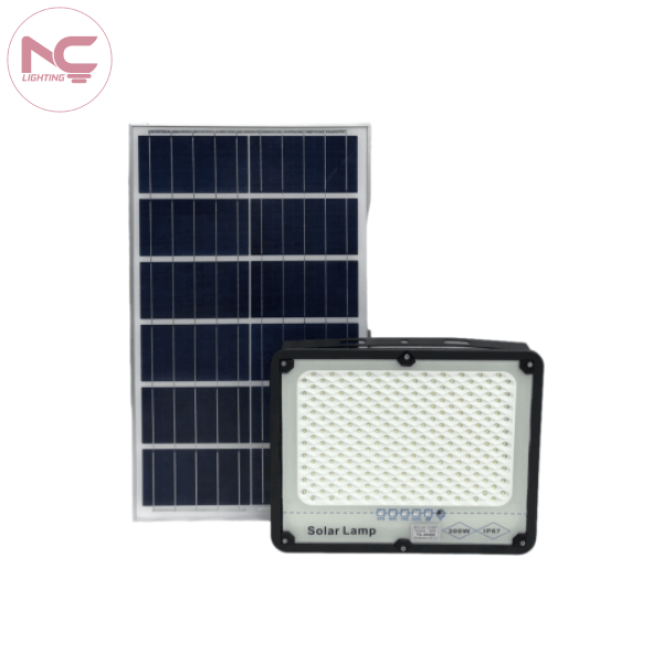 Bộ đèn năng lượng mặt trời 300W IP67 chính hãng NC Lighting