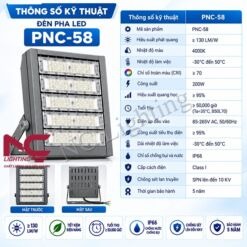 Thông số kỹ thuật đèn pha LED PNC-58