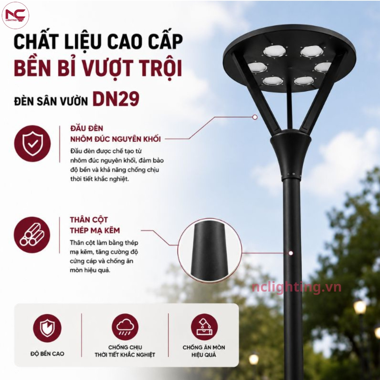 DN29 được làm từ chất liệu cao cấp