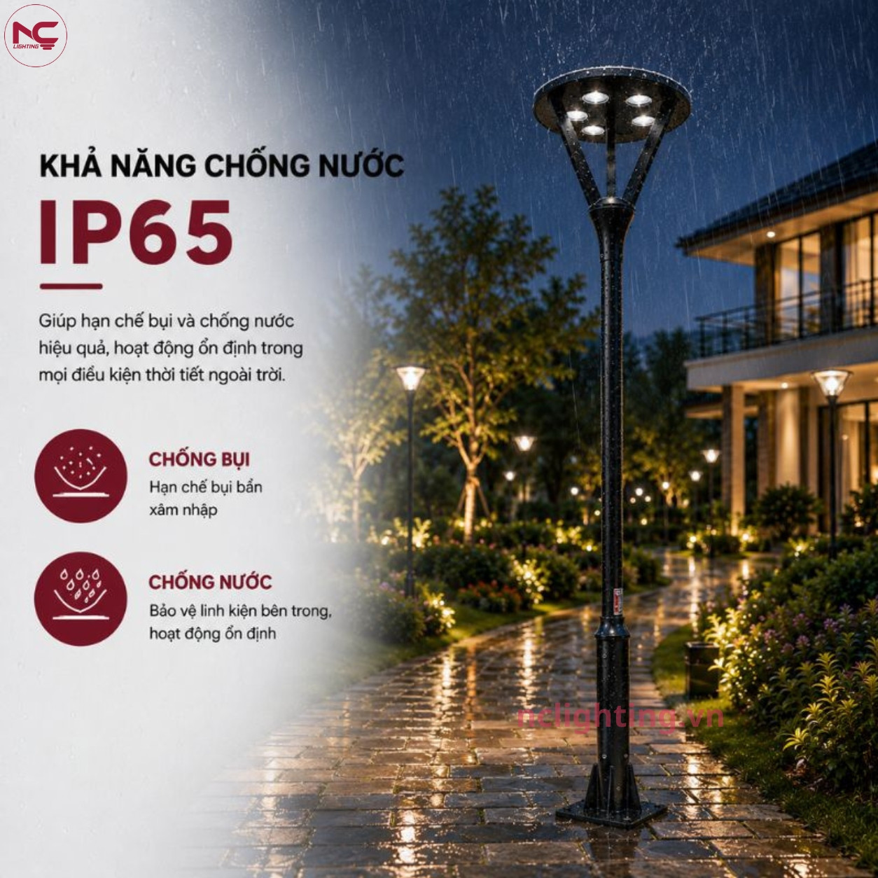 DN29 có khả năng chống nước IP65