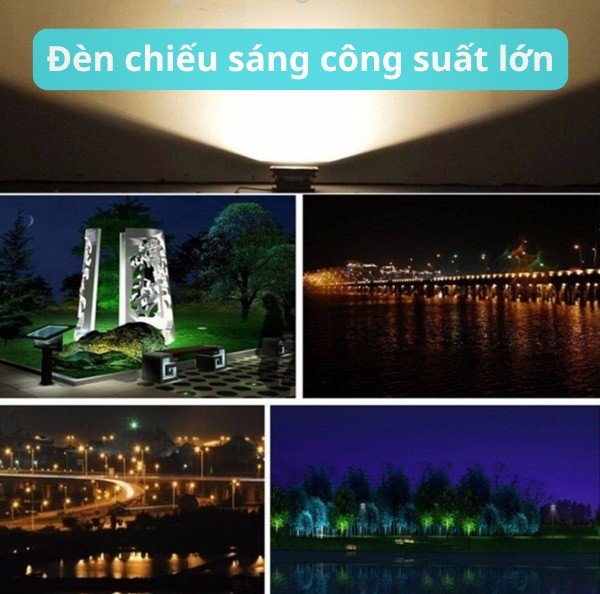 Ứng dụng đèn chiếu sáng công suất lớn trong các công trình ngoài trời