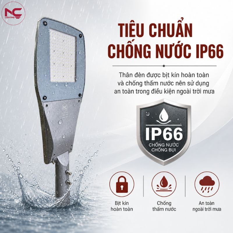 LNC-143 đạt tiêu chuẩn chống nước IP66