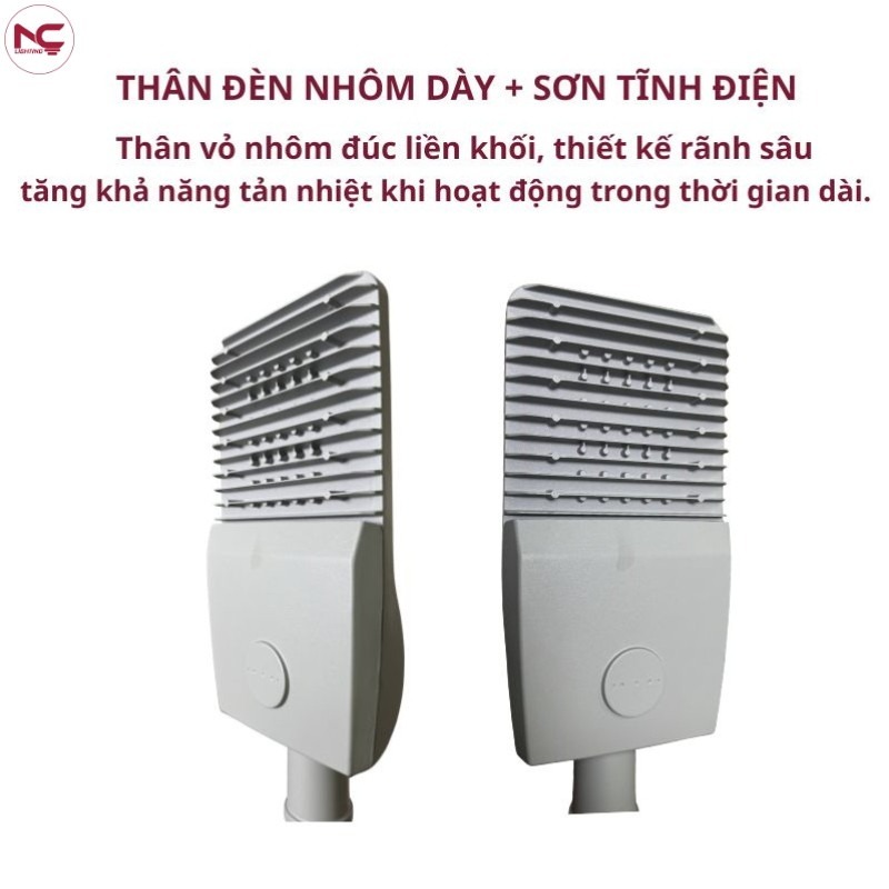 LNC-144 có phần thân nhôm dày kèm sơn tĩnh điện