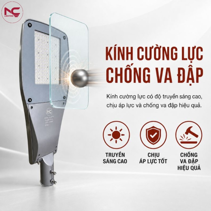 LNC-143 trang bị kính cường lực chống va đập