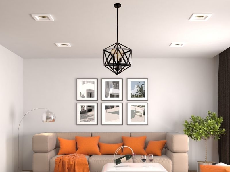 Đèn thả trần nghệ thuật phòng khách 